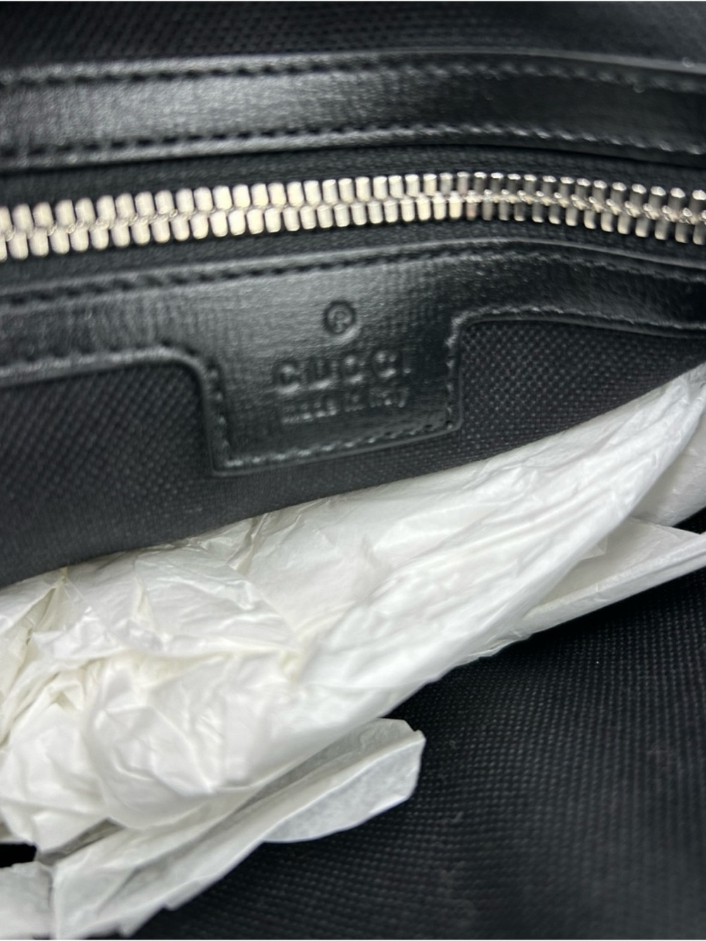 Gucci Black GG Monogram Messenger Crossbody Bag detachable strap made in Italy - Picture 8 of 11